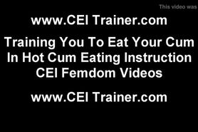 Feeding you cum until you are completely full CEI