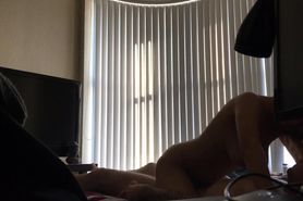 Julie's homemade amateur busty Asian morning sex video