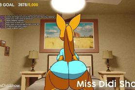 animation of a big ass kangaroo mom twerking and fucking her own son