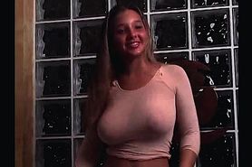 big tits no bra christina