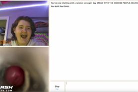 Fleshlight on Omegle Makes Her Jaw Drop