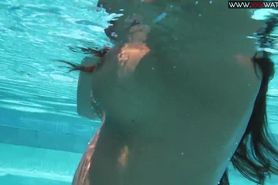 Hot underwater dildo with Diana