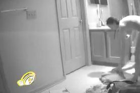 A incredible spy cam voyeur video of a woman naked in the bathroom