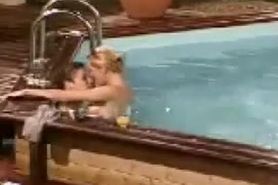 Loana (blonde, french, hot, reality tv, swimming pool)