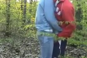 Extremely Cute Girl Secretly Having Sex In The Woods