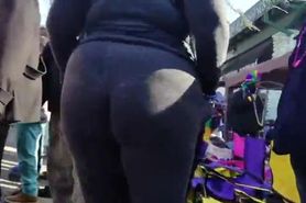 Mardi Gras Creep Shots BBW ebony ho see Tru Leggings big ass