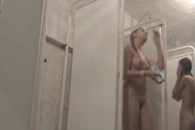 Girl in shower spy cam scenes gets entertainment