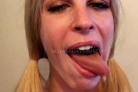 Blonde Tongue Mouth Fetish