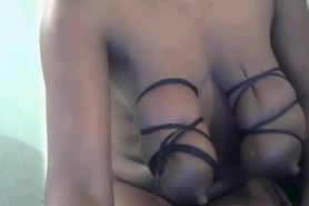 giant tits tied
