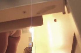 Hidden cam girl in changing room sexy booty and boobs