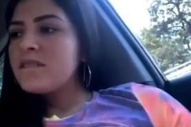 Carolina Novoa - Bit Titted Masturbating in the Car