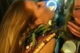 [HQ] Two women having fun in the streets at Mardi Gras