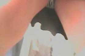 Hot asses on upskirt cam in the mall