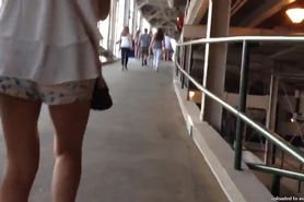 Sexy girl walking
