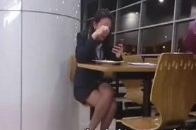 Candid Asian Sexy Legs and Feet In Nylons (Quick)