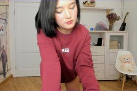 hot asian  pussy in a sweater
