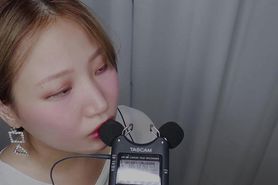 ASMR Snow Tascam Mouth Sounds and Licking
