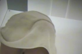 The perfect view of the perfect changing room ass on the cam