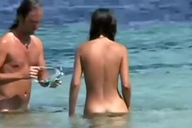 Amazing nude girl in the water