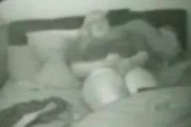 My fat mum masturbates on bed. True hidden cam