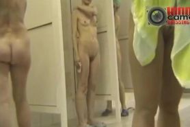 Perfect wet toned girls in a bathroom spy cam video