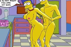 Marge and Bart
