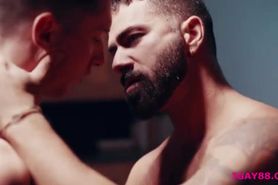 Hardcore anal pounding with hunk gays Adam Ramzi and Tristan Hunter