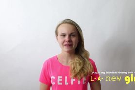BLONDE FUCKED IN THE ASS AT AUDITION CASTING