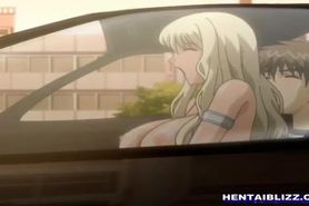 Bigboobs Japanese hentai hot riding dick in the car