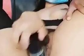 Hot Asian with Hairy Pussy Cums And Squirts