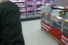 Exhibitionist Couple Makes Sex in a Public Supermarket