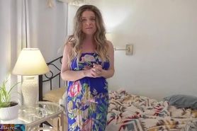 He caught the busty blonde stepmom cheating with someone