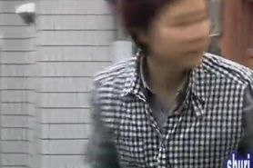 Short-haired skinny Asian got sharked in Japan video