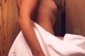 Mia Melano shower self touching