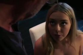 Sexy blonde teen fucked by an older guy