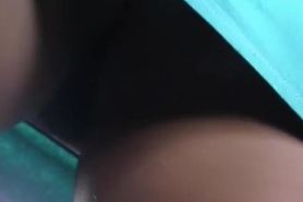 Throat-watering upskirt butt caught on webcam