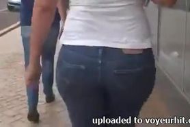 Milf Mature in tight jeans big ass butt mother phat booty  6