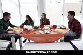 Daughterswap - Daughters Screw Each Others Dads On Thanksgiving