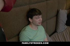 Familystrokes - Blonde Pretty Stepsis Fucked Hard And Rough By Her Bro