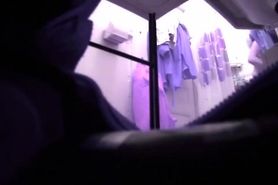 Big boobs bathroom hidden cam