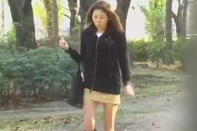 Street sharking video featuring a gorgeous Asian woman