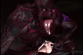 Demon with 3D Ballerina