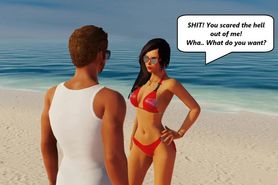 On The Beach - a 3dxchat story