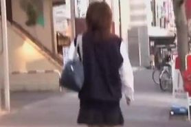 Tender Japanese schoolgirl in a nasty sharking video