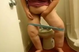 My BBW Ex-Motel toilet wipe voyeured-short version