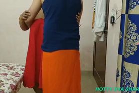 Desi Indian Village Bhabhi's Steamy Encounter in Peticot, with Clear Hindi Audio