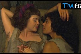 Jessica Plummer Lesbian Scene  in The Decameron