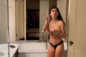 Mia Khalifa Brand New Full Nude Buthtub Shower