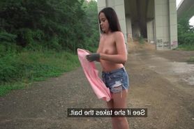 Public Agent 19 Year Old Fucked In The Rain By A Huge Dick