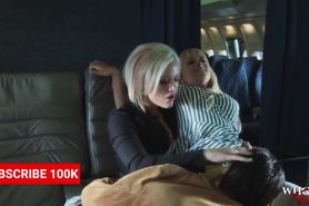 WHORNY FILMS Mile Hot Threesome In First Class